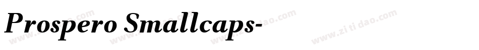 Prospero Smallcaps字体转换